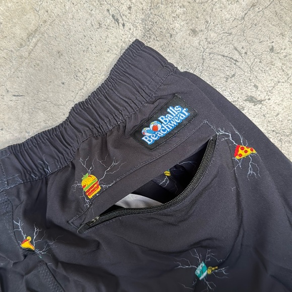 Brand new! Balls Beachwear by Barstool Sports mens volley swimsuit. Size medium - Picture 10 of 10